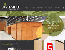 Tablet Screenshot of diversifiedcasework.com